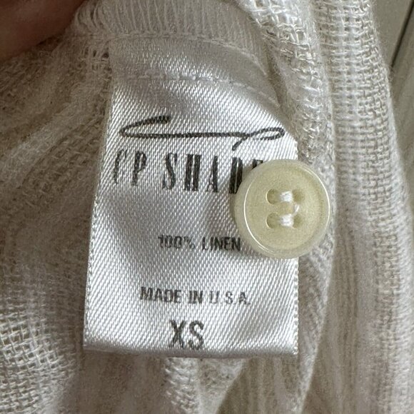 CP Shades 100% Linen Gigi Top Oversized Relaxed Fit Womens Size XS Coastal Boxy - Picture 8 of 15